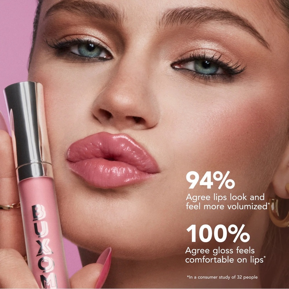 Buxom Christina Full-On Plumping Lip Polish Gloss- rose w/ golden pink shimmer - Picture 4 of 10